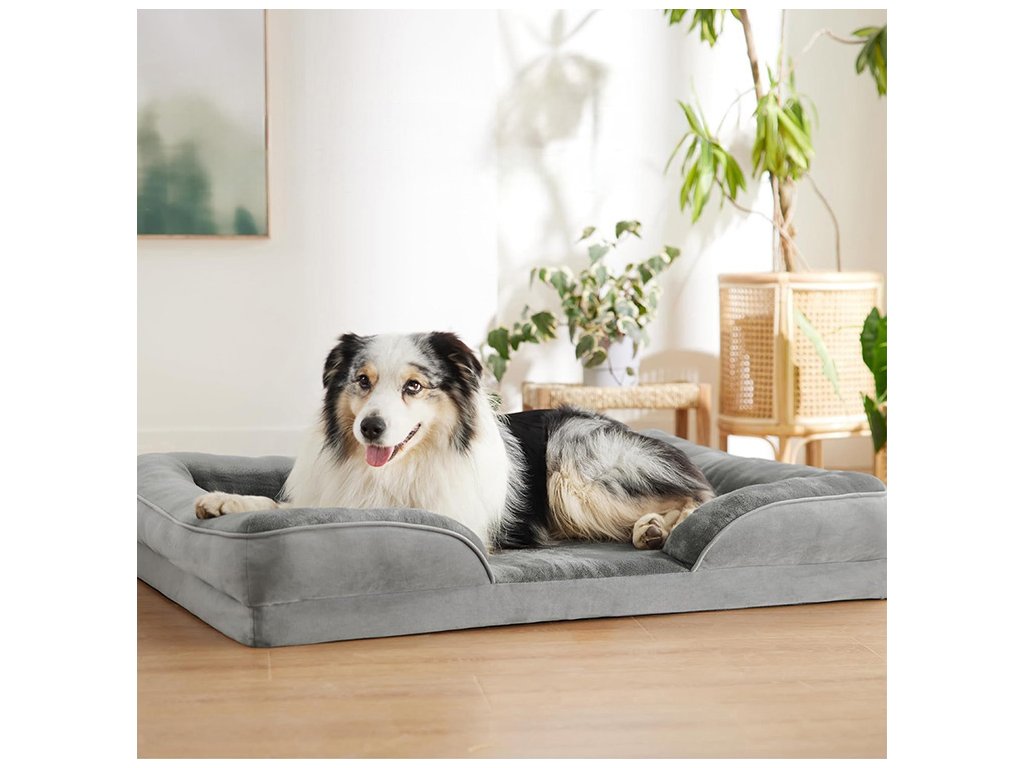 Pelíšek Nest šedý v interiéru