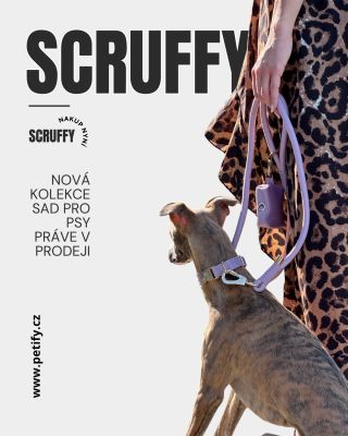 🐾 Nová kolekce Scruffy je tady! Stylové sady obojků, vodítek a pouzder na sáčky – teď dostupné hned ve 4 barevných...